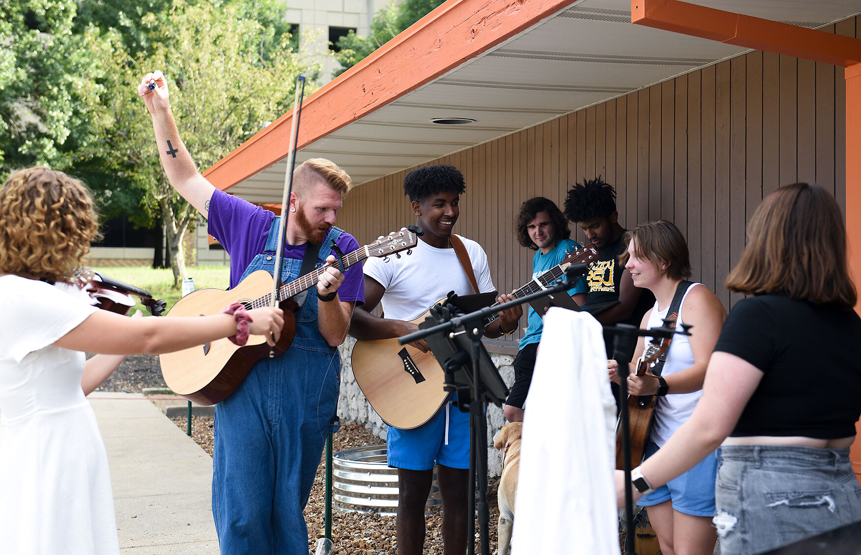 Practice members of the Baptist Student Union
